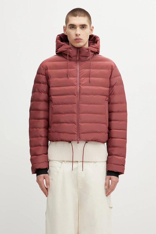 Lohja W3T2 Cropped Hooded Winter Puffer Jacket