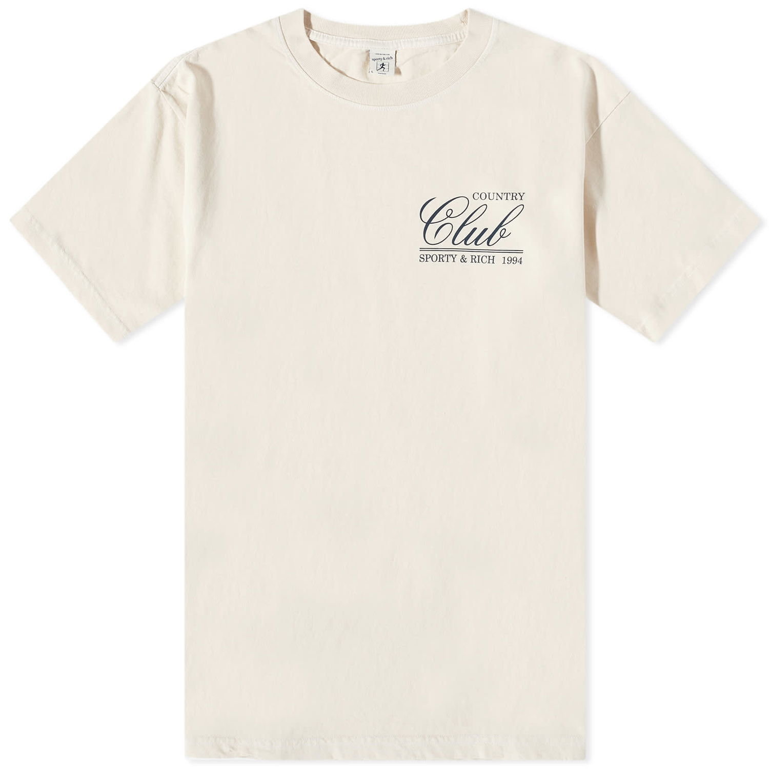 Тениска Sporty & Rich 94 Country Club Tee Бежово | TS831CR, 0