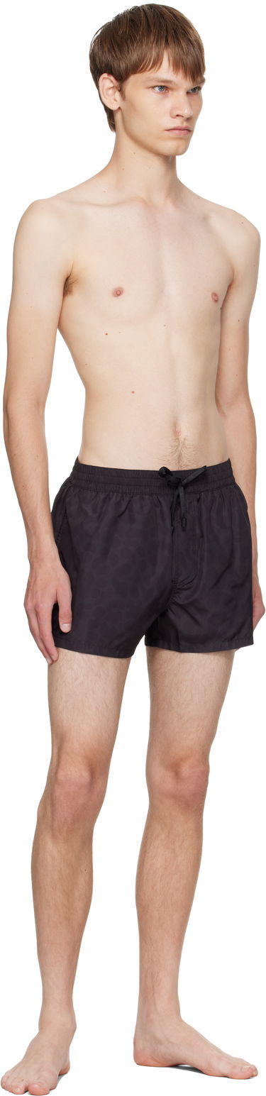 Бански Balmain Balmain Leopard Swim Shorts Черно | BWB711710, 3