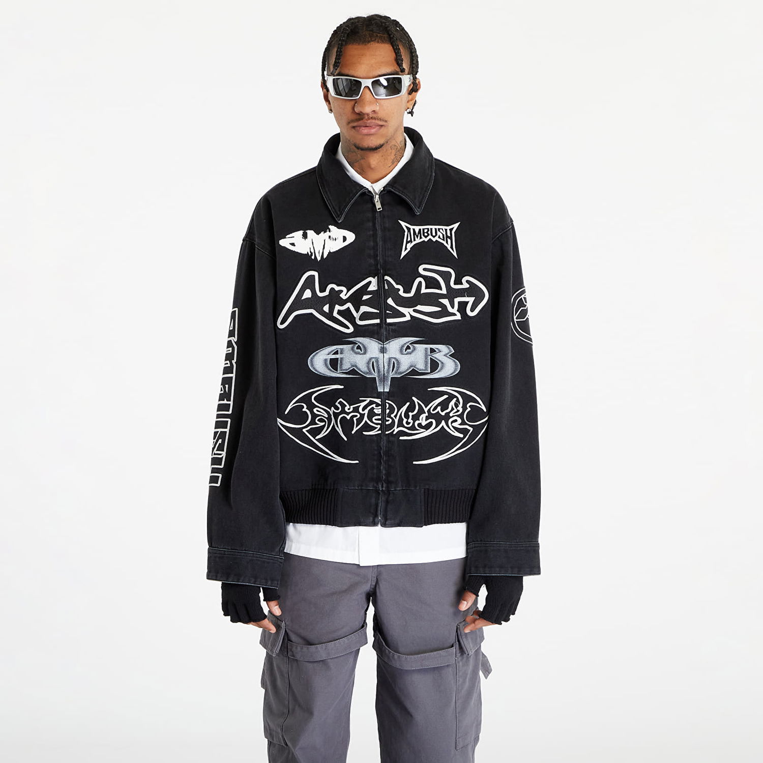 Яке Ambush Patch Denim Bomber Jacket Черно | BMYQ001F23DEN0011200, 0