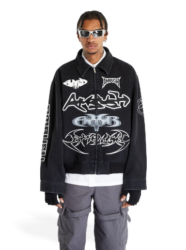 Яке Ambush Patch Denim Bomber Jacket Черно | BMYQ001F23DEN0011200