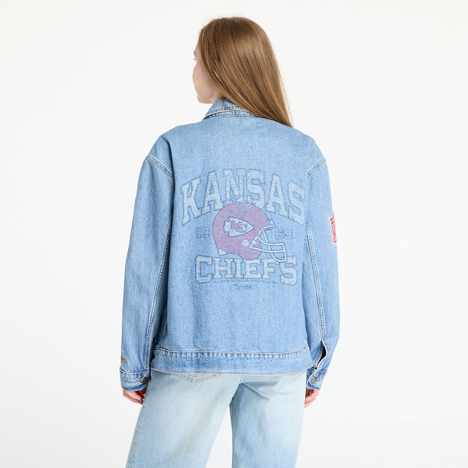 Яке New Era New Era Kansas City Chiefs Denim Jacket Синьо | 60667895, 1