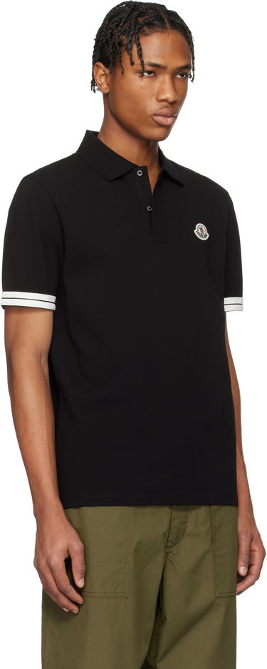 Поло тениска Moncler Moncler Archivio Short Sleeve Polo Черно | K10918A0002789ALK, 1