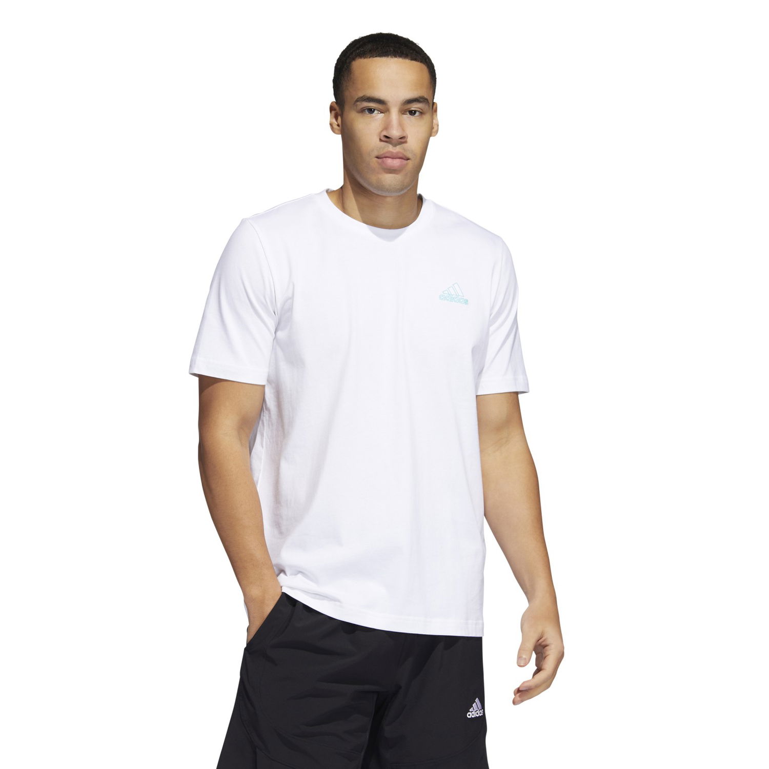 Тениска adidas Performance Sports Tee L Бяло | HC6887, 0
