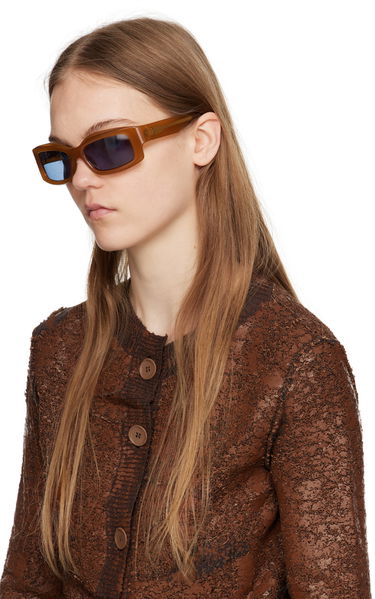 Слънчеви очила Port Tanger Addis Rectangle Sunglasses Кафяво | PT-3806, 3