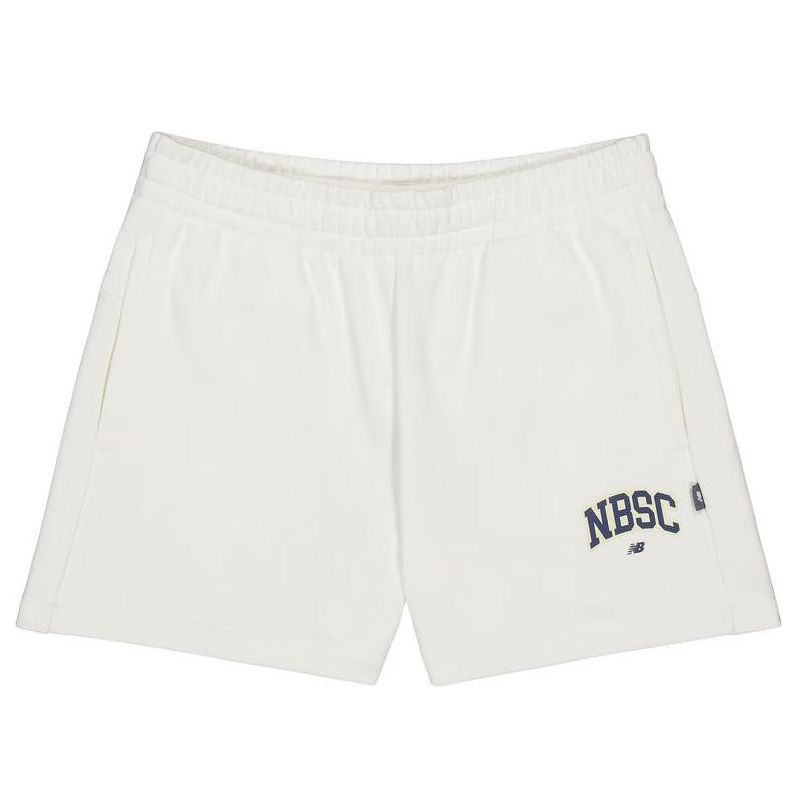 Къси панталони New Balance Cotton Shorts Бяло | AWS42315-CIC, 0