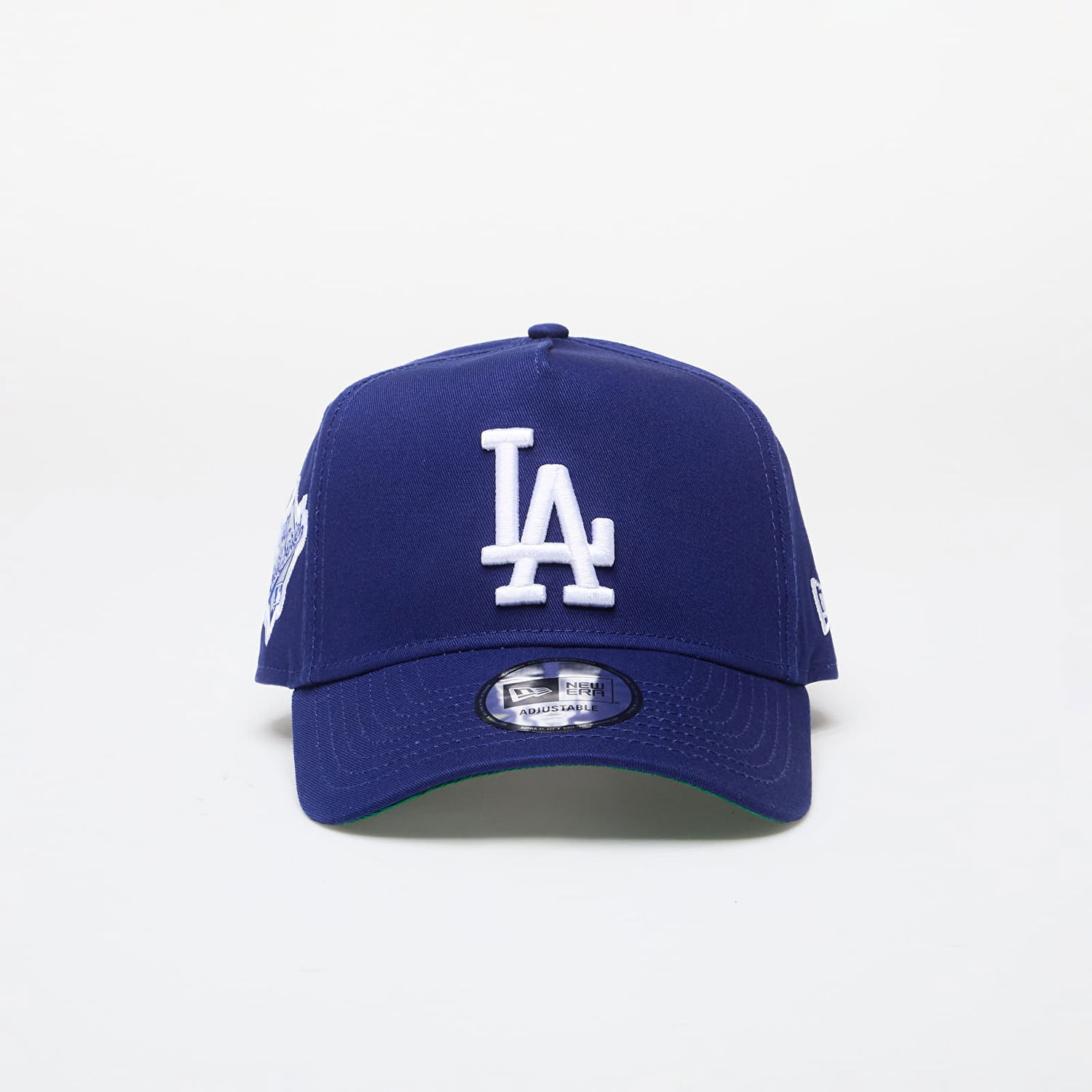 Шапка с козирка New Era MLB Los Angeles Dodgers Side Patch 9FORTY E-Frame Adjustable Cap Dark Royal Universal Синьо | 60565190, 0