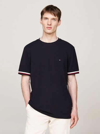 Тениска Tommy Hilfiger S/S T-Shirt Черно | MW0MW36452DW5