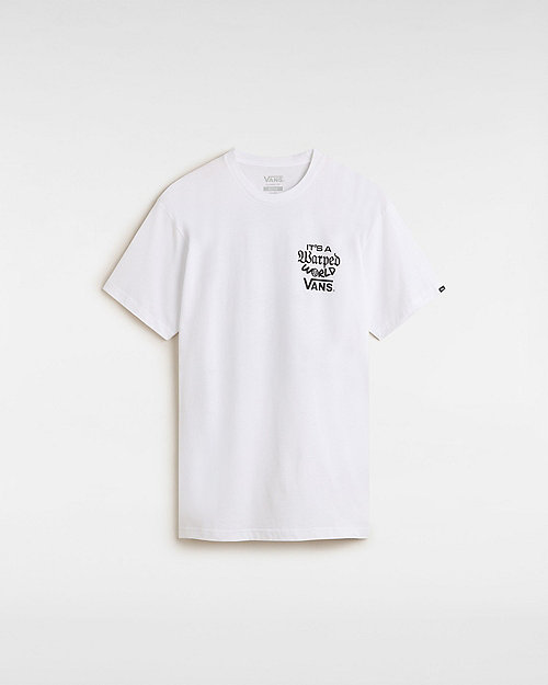 Тениска Vans Warped World T-Shirt, Size L Бяло | VN000M5EWHT, 0