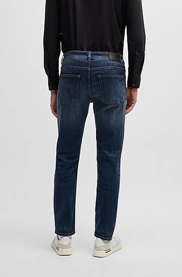 Дънки BOSS Maine Regular-Fit Stretch Denim Jeans Синьо | 50532533, 1