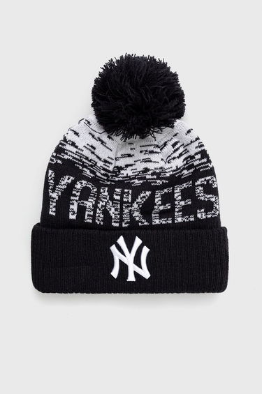 Шапка New Era New York Yankees Bobble Cuff Beanie Черно | 80536115, 0