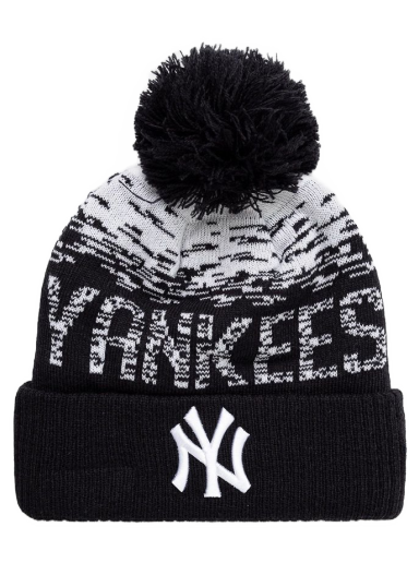 Шапка New Era New York Yankees Bobble Cuff Beanie Черно | 80536115