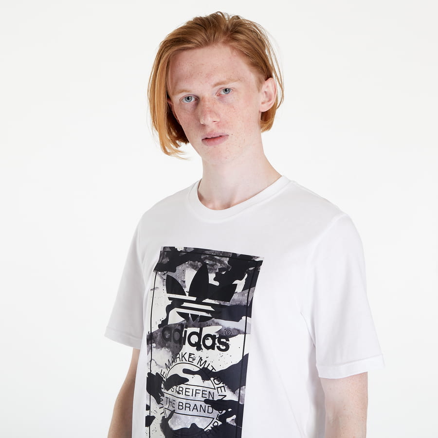 Тениска adidas Originals Camo Tongue Tee Бяло | HN6724, 1