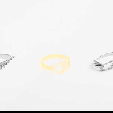 Пръстен Off-White Off-White OW Ring with Rhinestones Жълто | OWOC11AC99MET0017672, 1