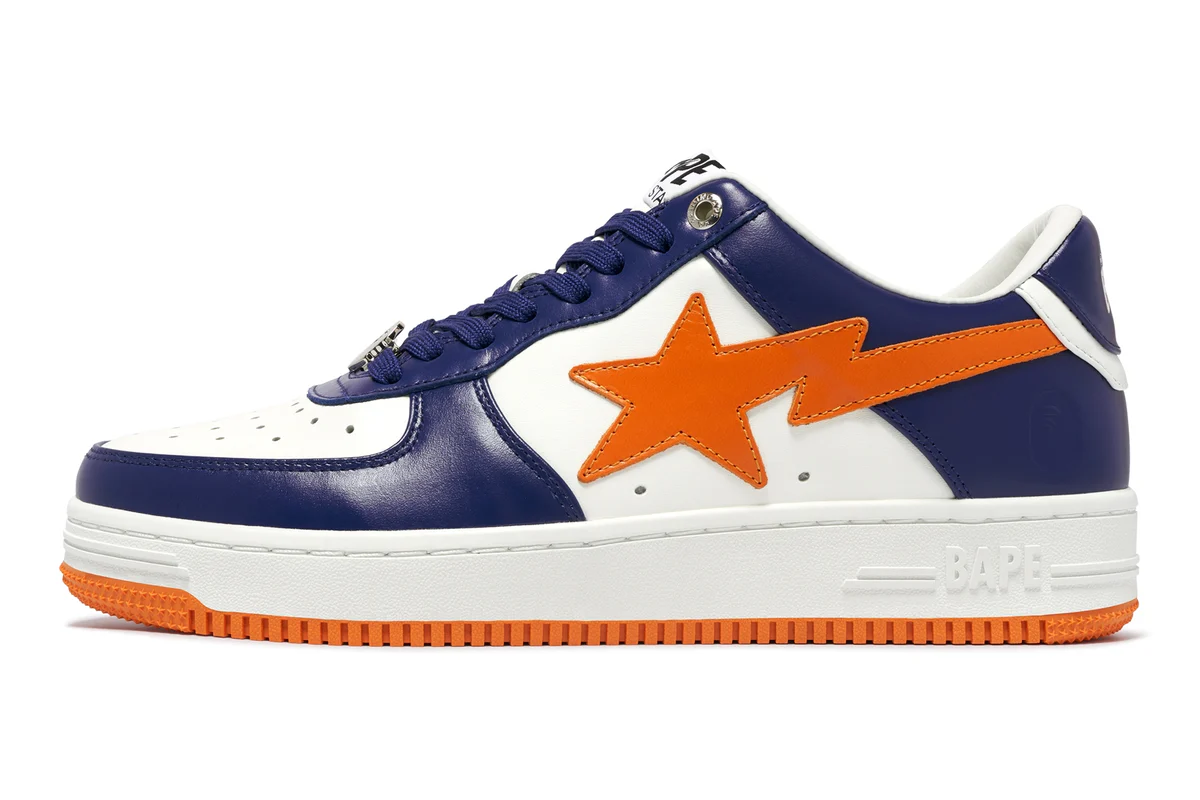 Кецове и обувки BAPE Bape Sta #3 Blue/Orange Черно | 0ZXSHM191303M-BLU, 1