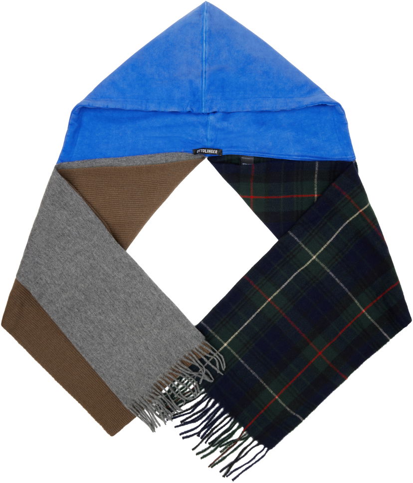 Шал Ottolinger Ottolinger Deconstructed Hoodie Scarf Синьо | 129-902828-02