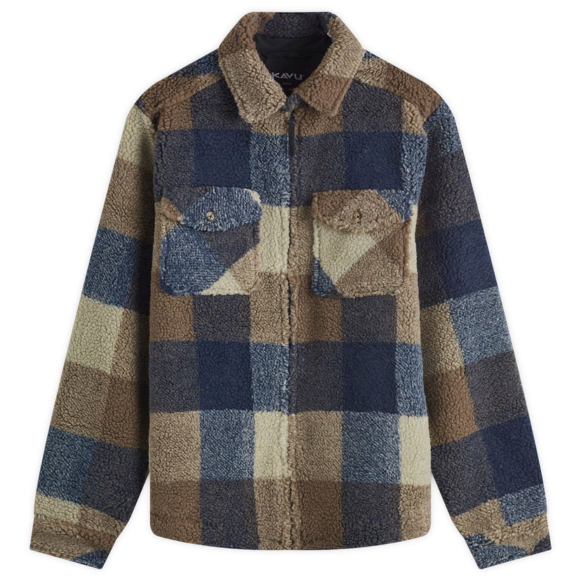 Яке KAVU Sherpa Fleece Shirt Jacket Синьо | 5260-2405