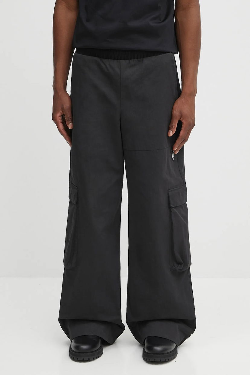 Карго панталони HELIOT EMIL Heliot Emil PREAW25 Wide Leg Cargo Pants Черно | PREAW25.M.10.207.BLK01