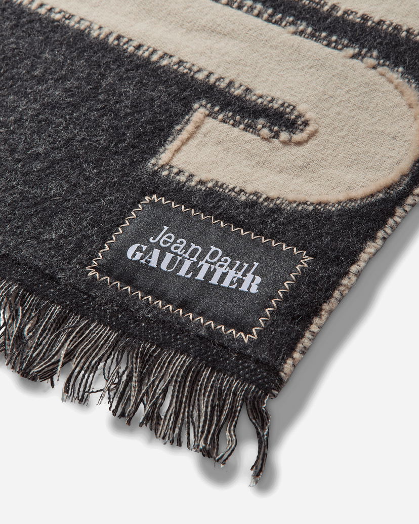 Шал Jean Paul Gaultier Jean Paul Gaultier Oversized Logo Scarf Черно | 2503UAC016W026 0300