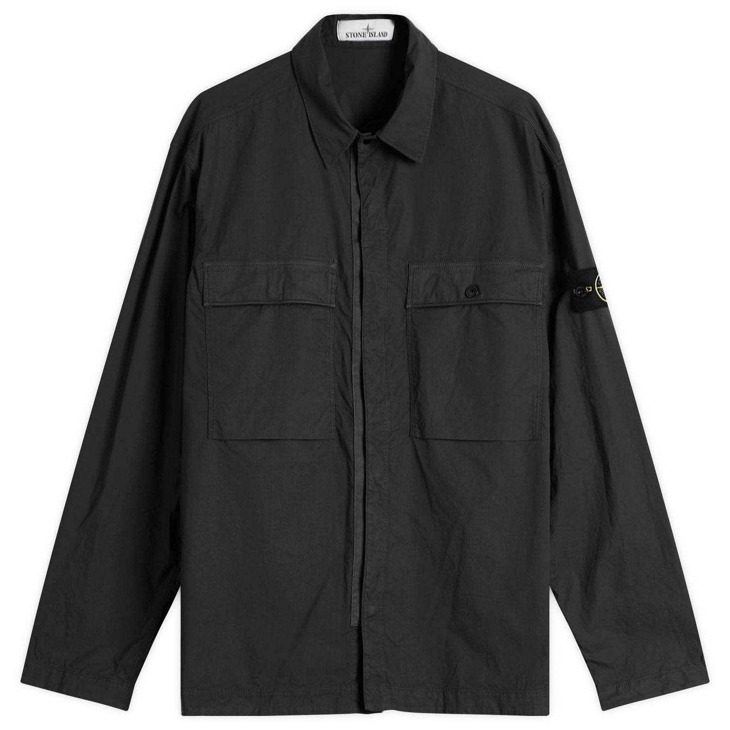 Риза Stone Island Tela Paracadute Shirt Jacket, Size Large Черно | K1S151200015-V0029, 1