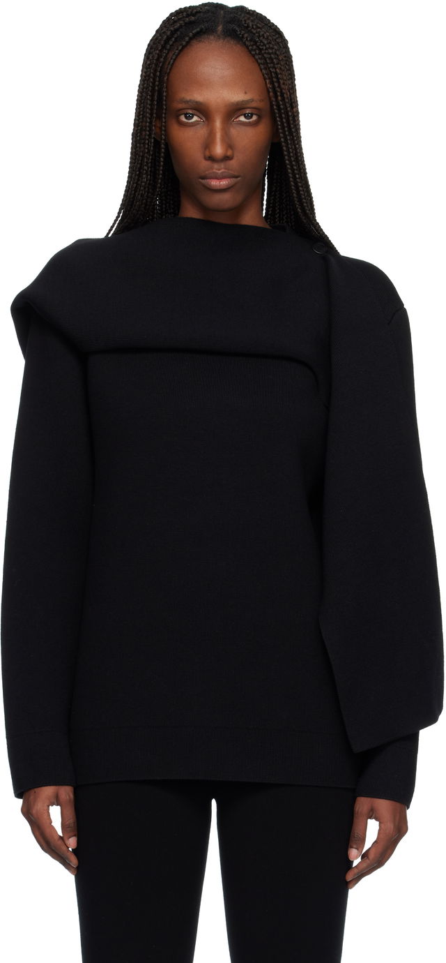 Scarf Oversized Wool Sweater