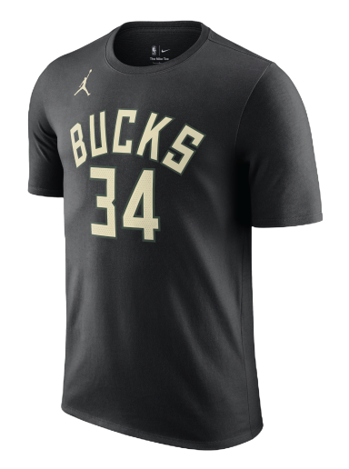 Тениска Jordan NBA Milwaukee Bucks Statement Edition Черно | DV5783-015