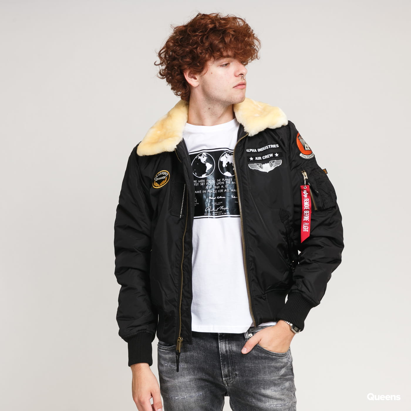 Яке бомбър Alpha Industries Injector III Air Force Черно | 198113 03, 0