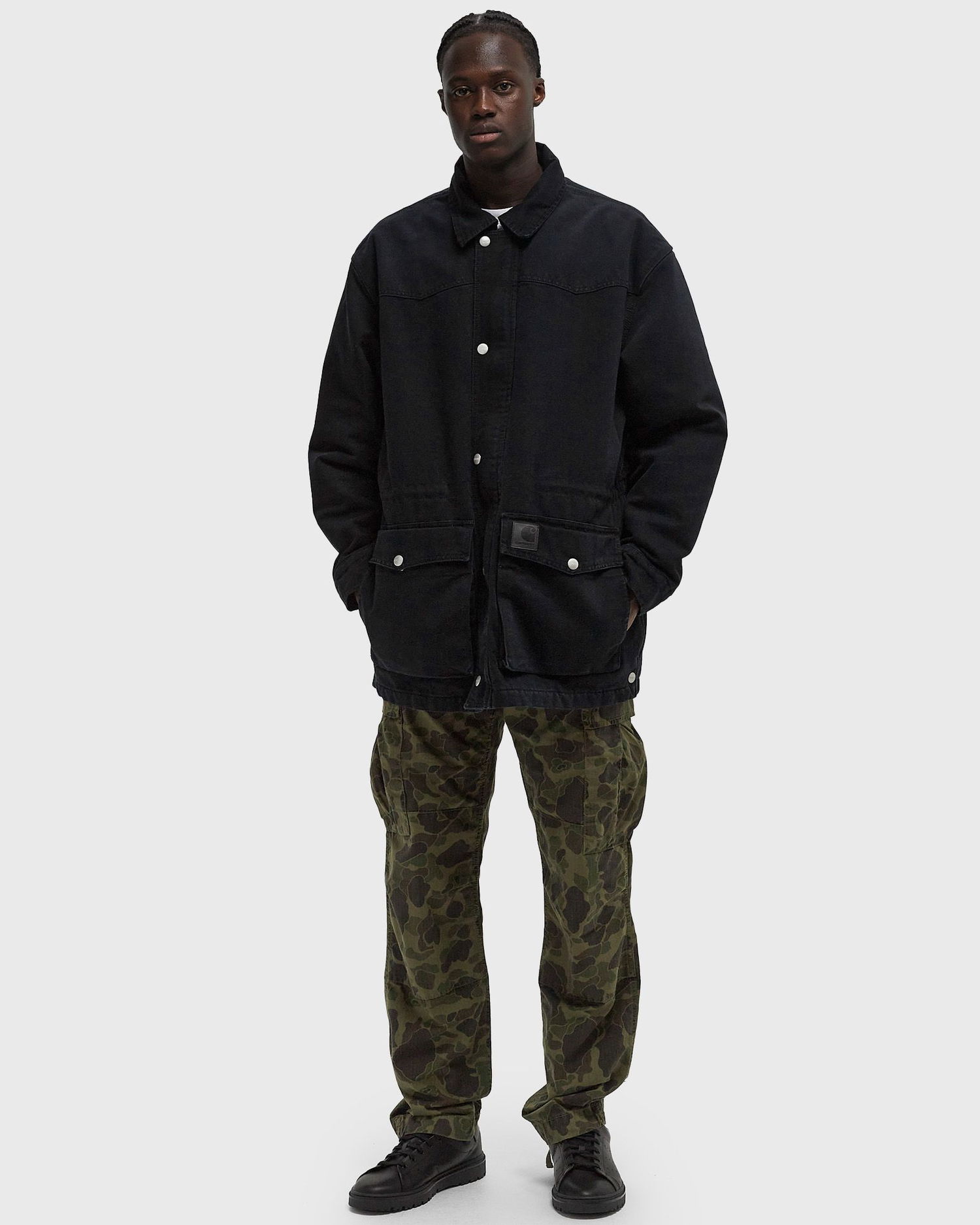 Яке Carhartt WIP OG Santa Fe Black Coat Черно | I034314-00E.4O, 1