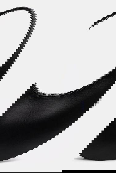 Дамска чанта Coperni Soft Swipe Crescent Bag Черно | COPBA108F6066, 2