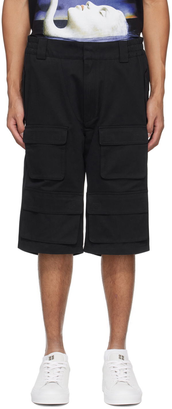 Къси панталони MISBHV Cargo Pocket Shorts Черно | 240M358