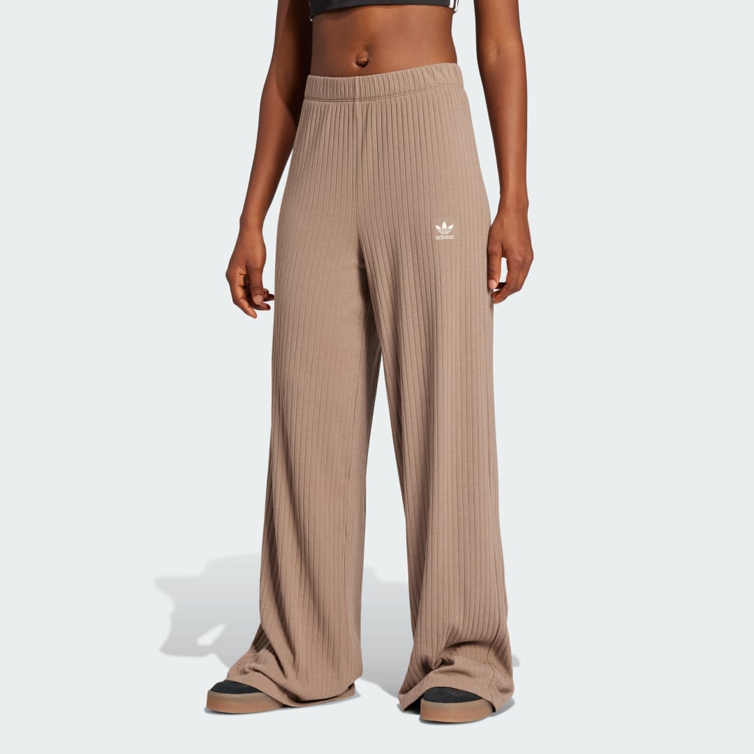 Панталони adidas Performance Wide Rib Pants Кафяво | JD0768, 0