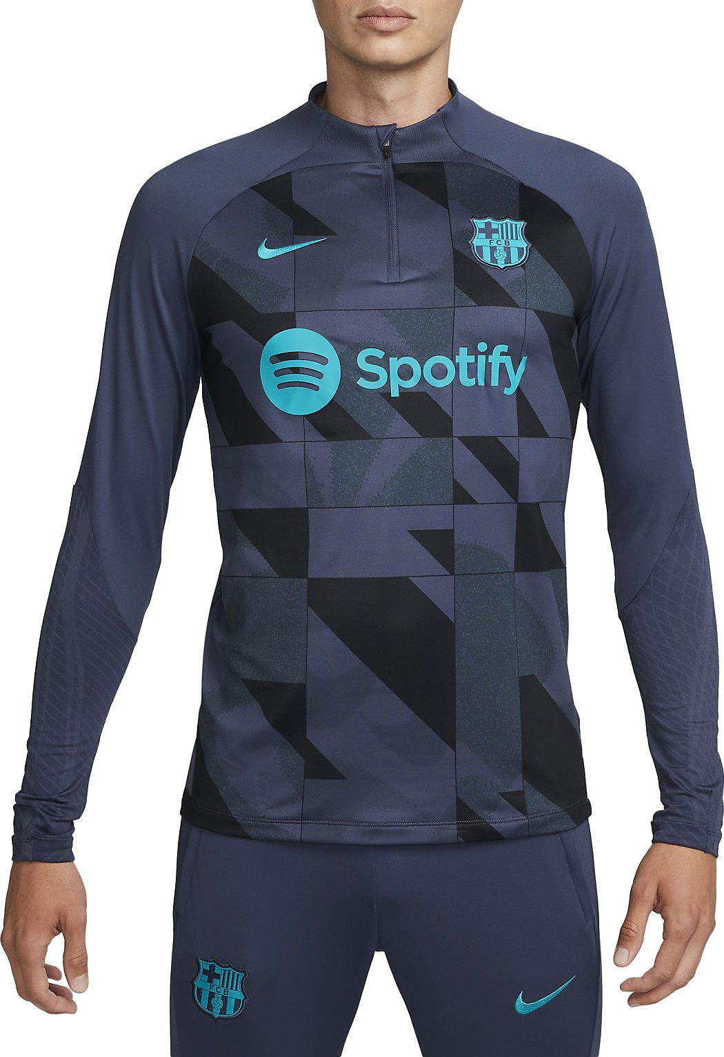 Тениска Nike Dri-FIT FC Barcelona Drill Тъмно синьо | fj4699-438, 0