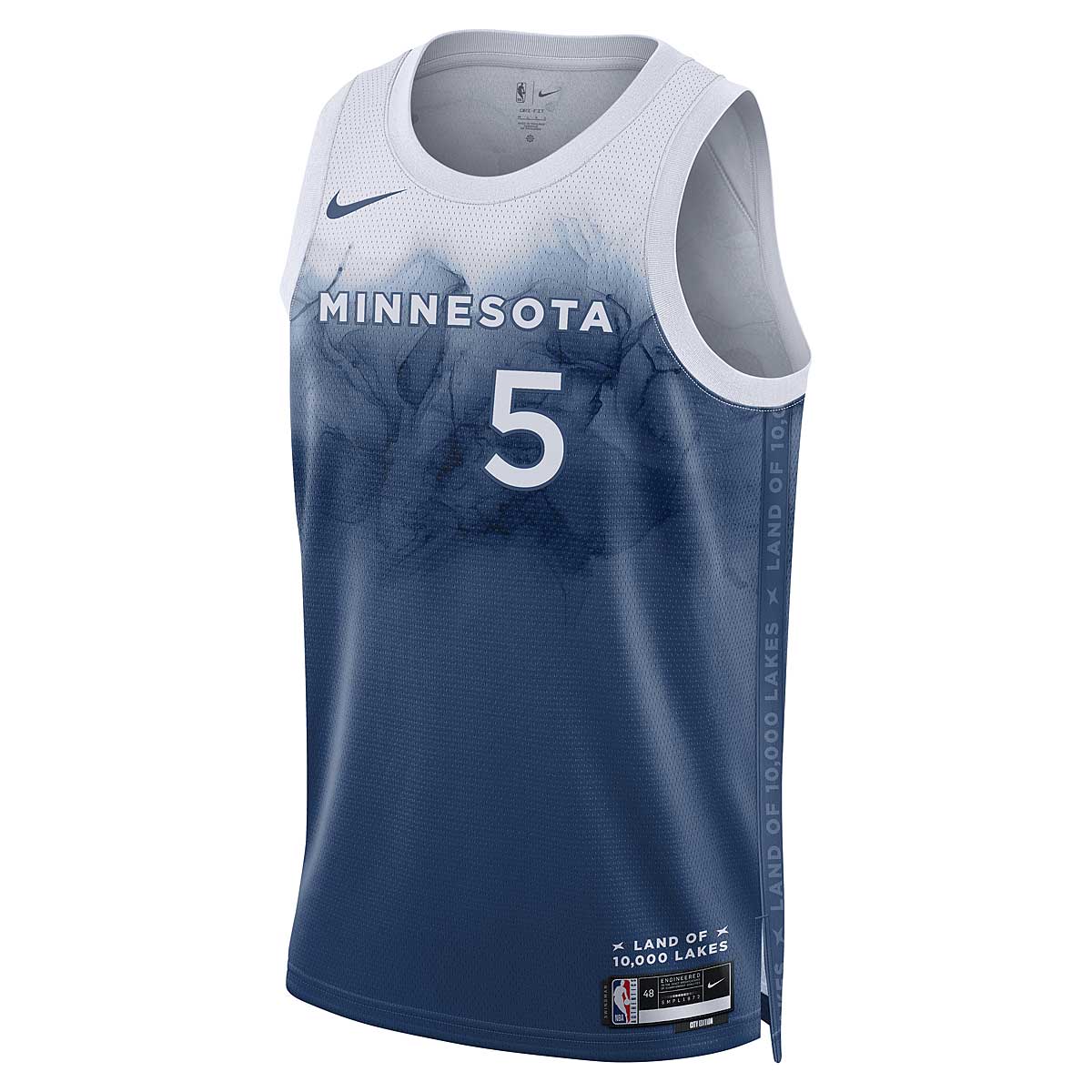 Фланелка Nike NBA Minnesota Timberwolves City Edition Swingman Jersey Anthony Edwards Синьо | DX8510-481, 0
