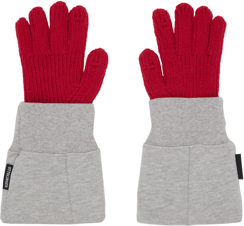 Ръкавици Ottolinger Ottolinger Deconstructed Sleeve Gloves Червено | 129-902928-02