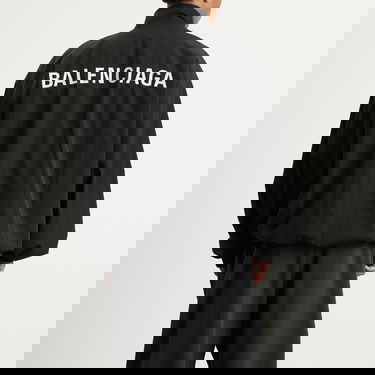 Комплект Balenciaga Men's Stretch Poly Tracksuit Jacket, Size Large, Balenciaga Черно | 839090-TRO31-1000, 3