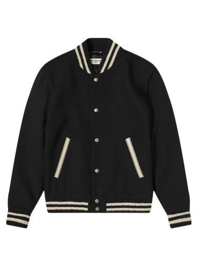 Яке бомбър Saint Laurent Classic College Teddy Jacket Черно | 625918Y180W-1000