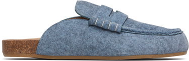 Кецове и обувки JW Anderson JW Anderson Felt Stitch Loafer Mules Синьо | LF0078-LA0380, 0