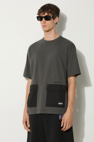 Тениска Neighborhood NEIGHBORHOOD Design Crewneck T-Shirt with Pockets Сиво | 241UWNH.CSM05, 3