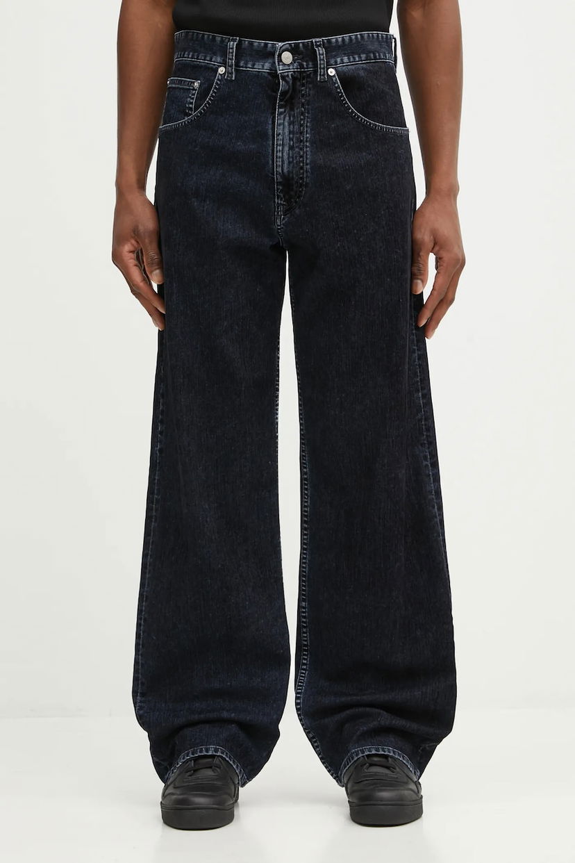 Дънки Maison Margiela Wide-leg Jeans Черно | SH2LA0042.M30039.900