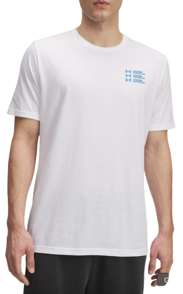 Тениска Under Armour Triple Stack Logo Short Sleeve T-Shirt Бяло | 6004173-100, 0