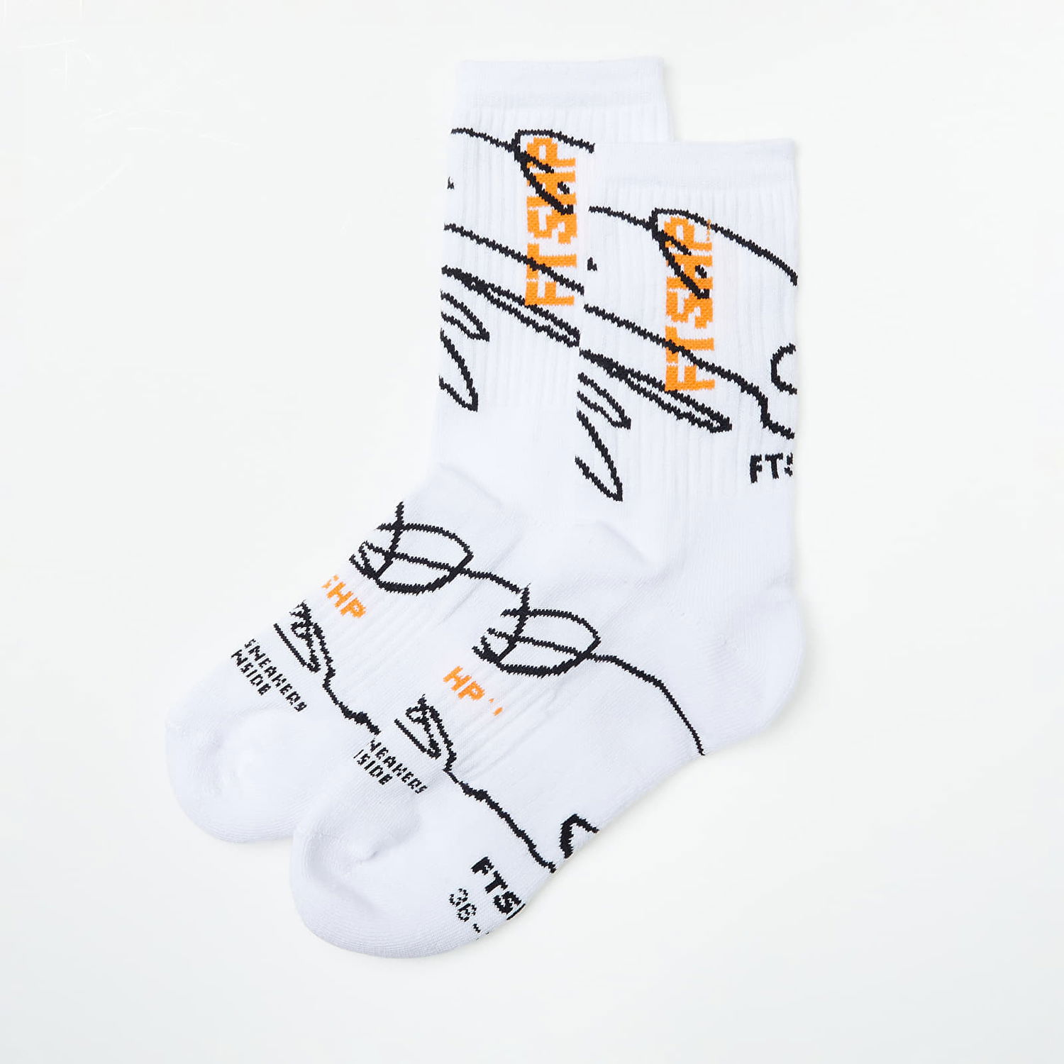 Чорапи Footshop The Skateboard Socks Бяло | FTSHP_323, 1