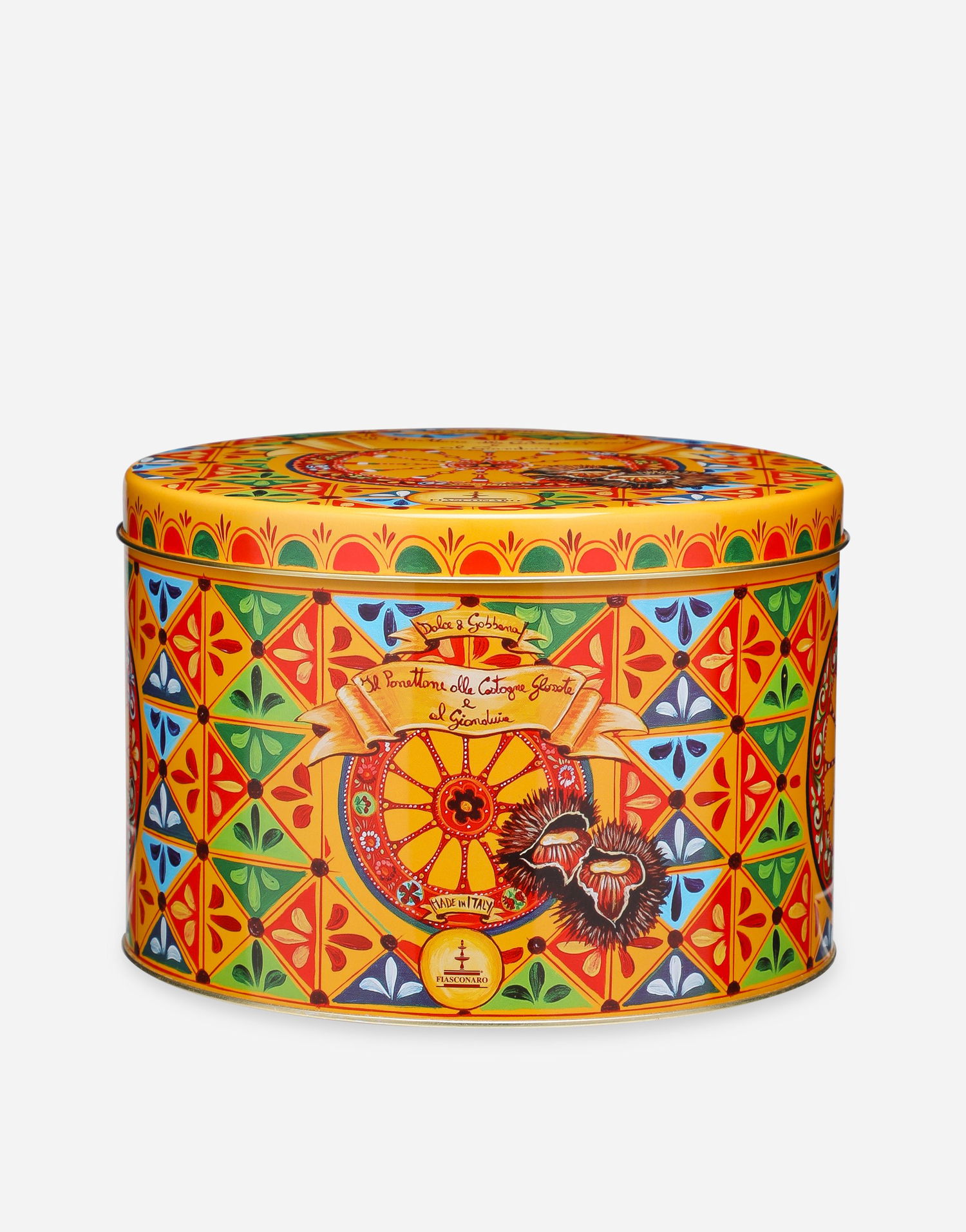 Домашен декор Dolce & Gabbana Panettone With Glazed Chestnuts And Gianduja Многоцветен | PN1000YEL1082000, 0