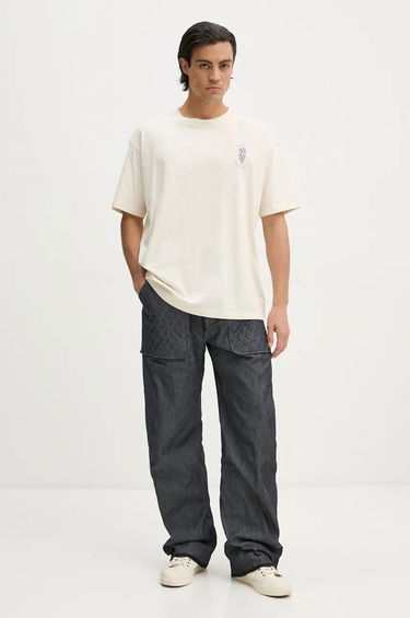 Тениска Drôle de Monsieur T-Shirt With Print Бежово | E.TS212.CO165.CM, 1