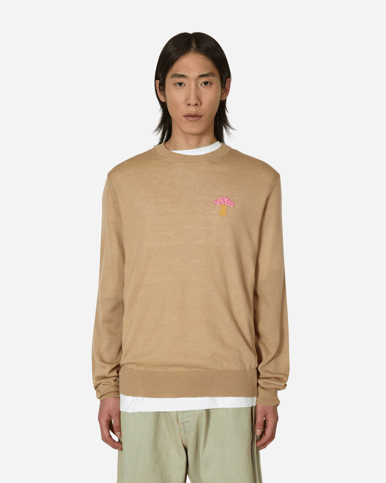 Пуловер Comme des Garçons Brett Westfall Mushroom Knitted Sweater Бежово | FK-N013-S23 2, 1