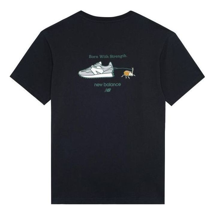 Тениска New Balance Graphic T-Shirt Тъмно синьо | AMT22397-BK