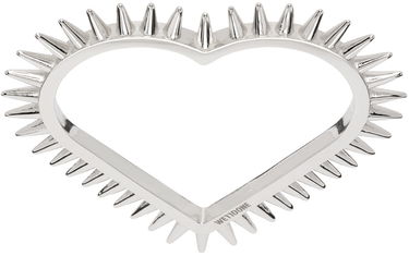 Гривна We11done Spike Heart Double Ring Металик | WD-AJ1-23-504-U-SV, 0