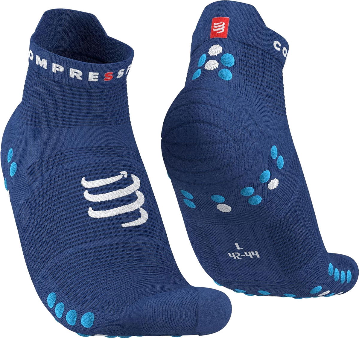 Чорапи Compressport Pro Racing Socks v4.0 Run Low Синьо | xu00047b-533, 0