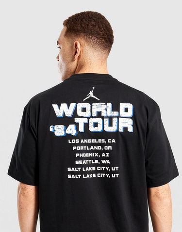 Тениска Jordan World Tour '84 Basketball Trophies Graphic Short Sleeve Crew Neck T-Shirt Черно | HV3899-010, 3