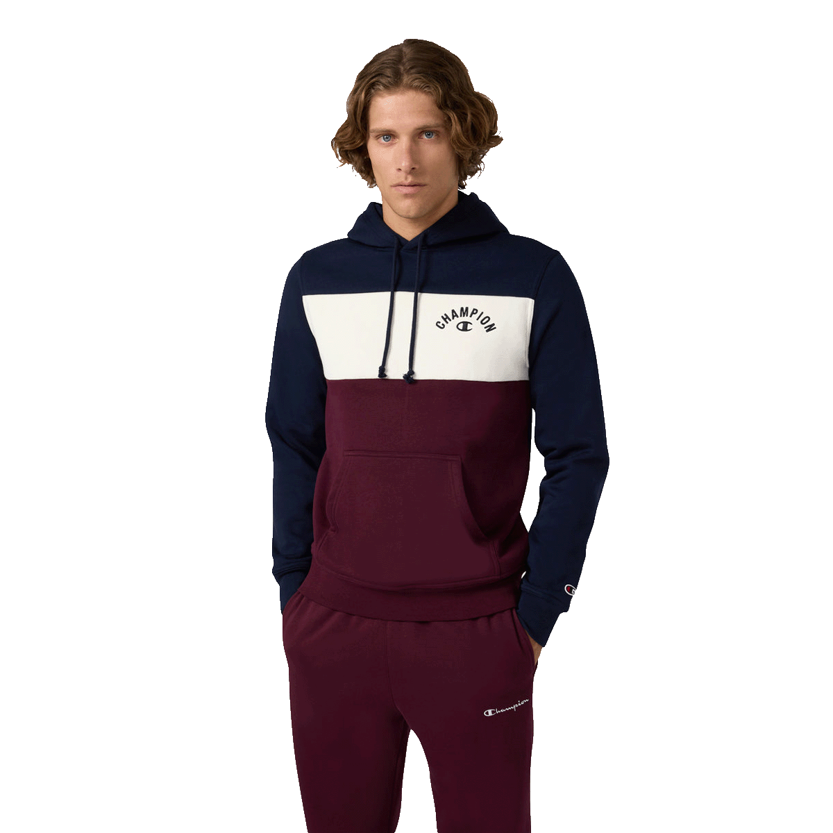 Комплект Champion Color Block Hoodie and Joggers Set with Logo Многоцветен | 221742-BS501, 0