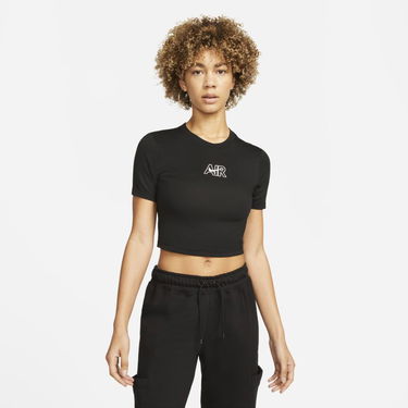 Съкратен топ Nike Air Cropped Top Черно | DN5852-010, 0